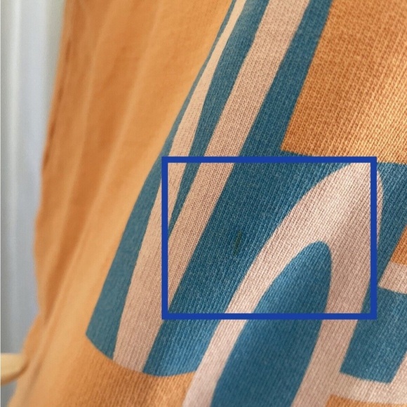 Outdoor Voices Apricot Sweatshirt with Blue Graphic - Picture 4 of 5